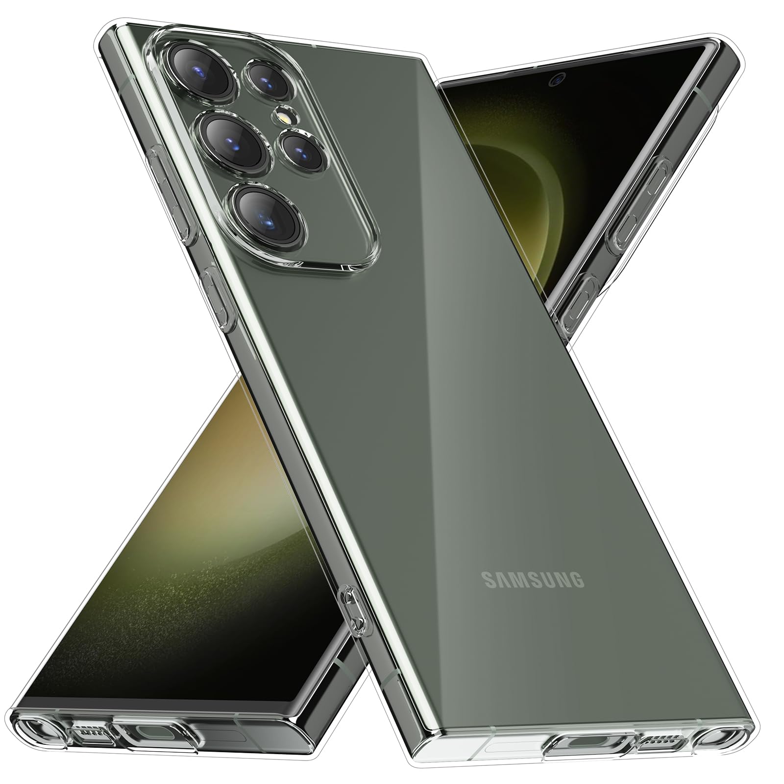 caslord Samsung Galaxy S23 Ultra Slim Clear Case | Anti-yellow | TPU | Shock Resistant | Anti-Scratch