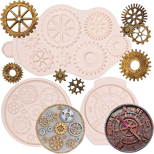 Miniatura 10 de Herramientas de mano moldes de silicona para chocolate, 3 paquetes de llaves de martillo grandes, alicates, herramientas de construcción, moldes