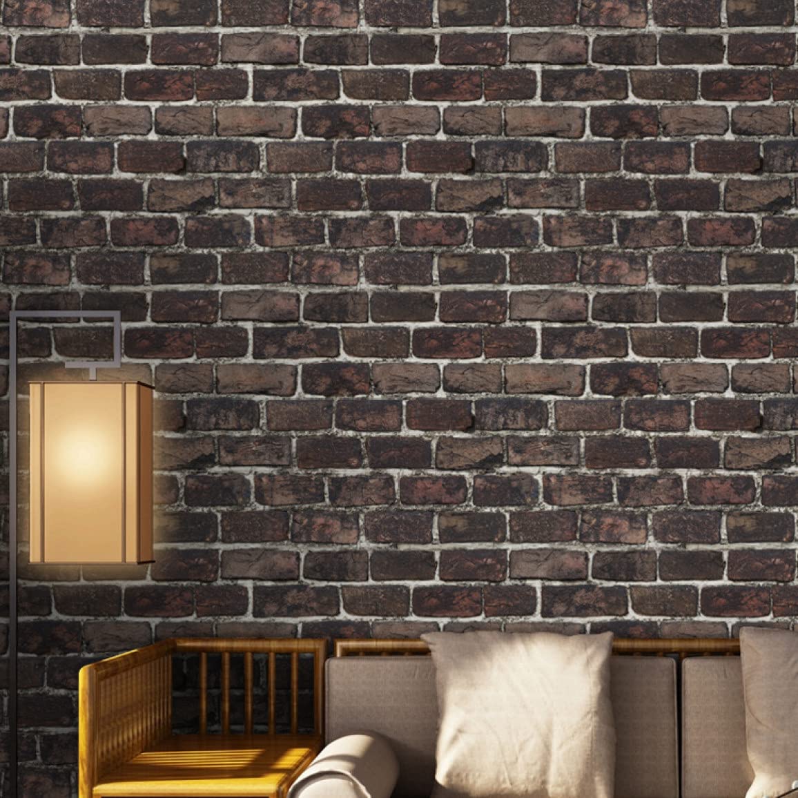 Amazon.co.jp: QQZSG 壁紙シール リメイクシート 40cm*3m レンガ