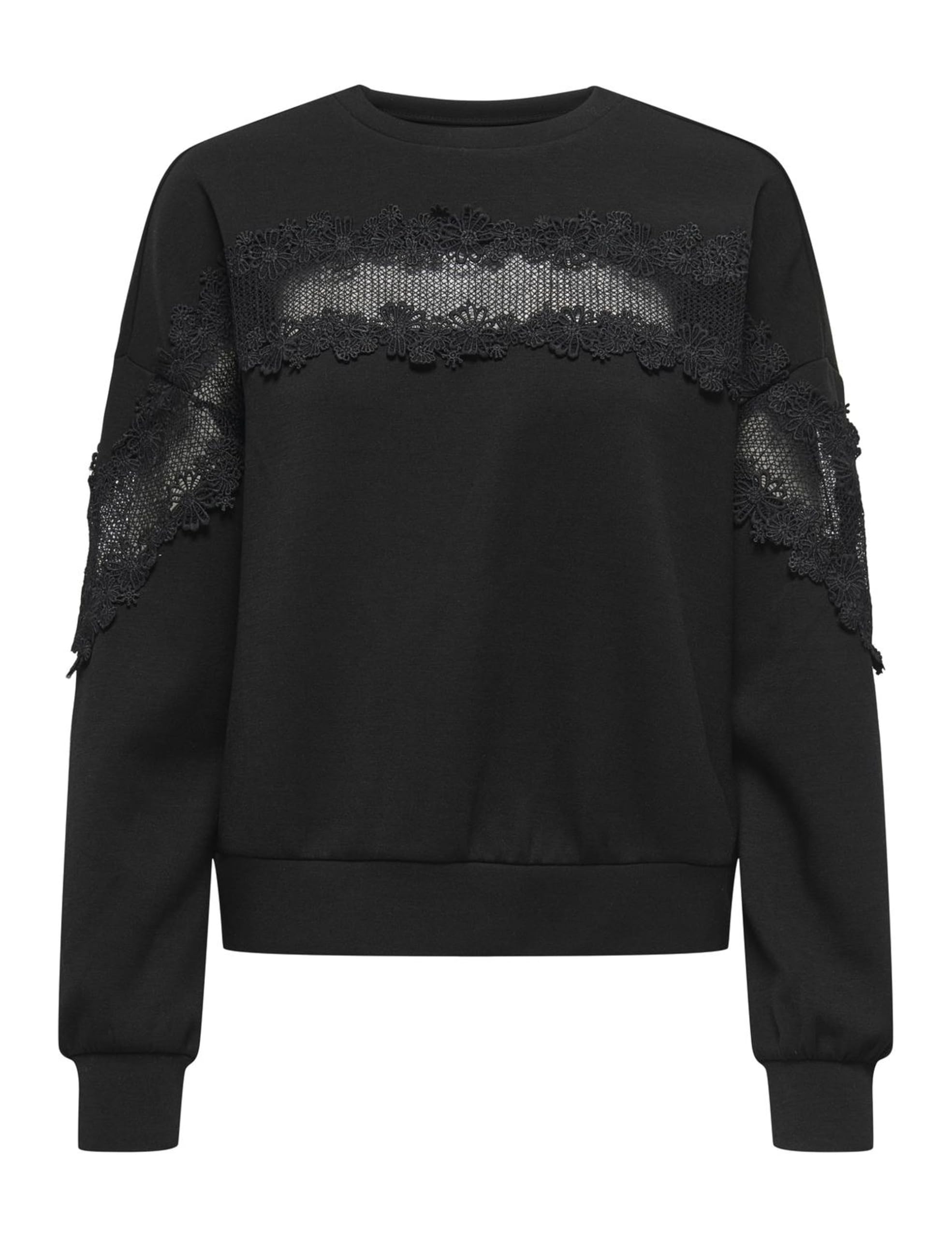 ONLY Damen Onllemo L/S O-Neck Lace SWT
