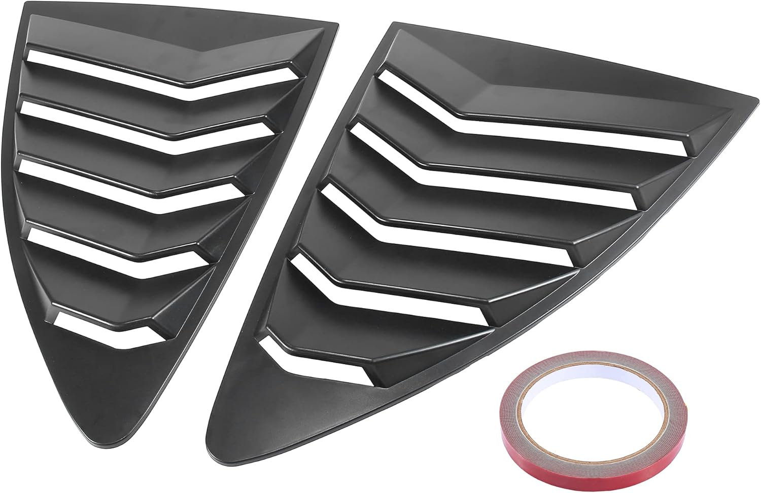X AUTOHAUX 1 Pair Car Rear Side Window Louvers Cover for