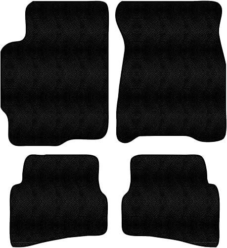 Alfombrillas delanteras y traseras de ajuste personalizado, color negro, compatibles con Mazda 626 1997 1996 1995 1994 1993