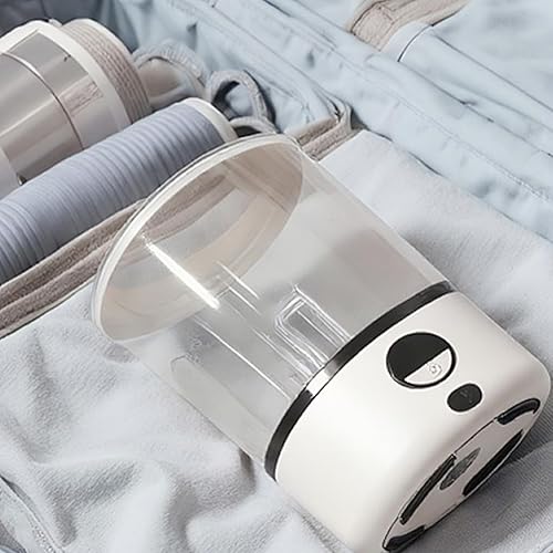 Miniatura 2 de Mini lavadora para ropa interior, calcetines, ropa de bebé, 2000 mAh recargable inalámbrica inteligente taza lavadora 1.2 L carga USB para el hogar,