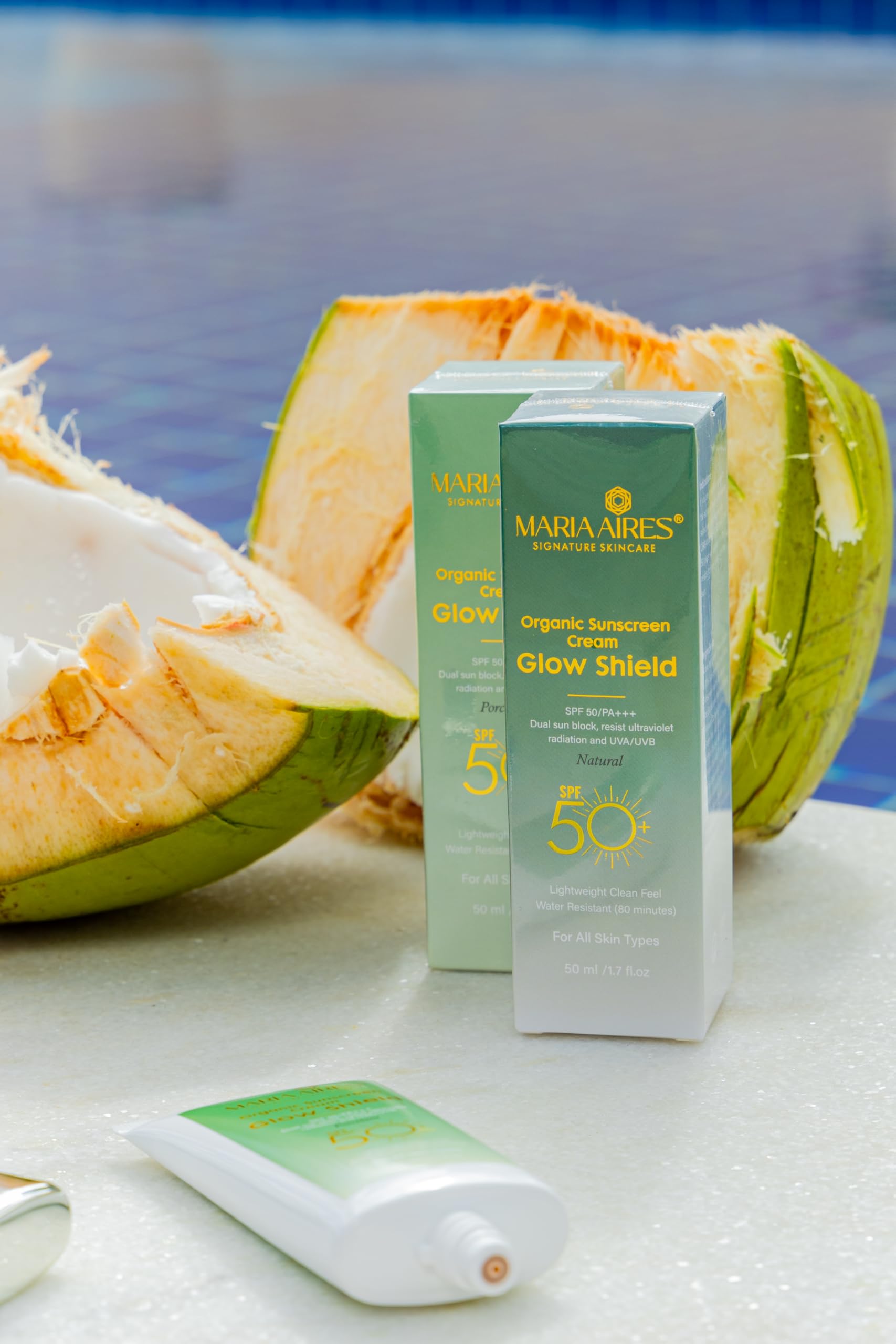Glow Shield Organic Tinted Sunscreen SPF 50-50ml (Natural)