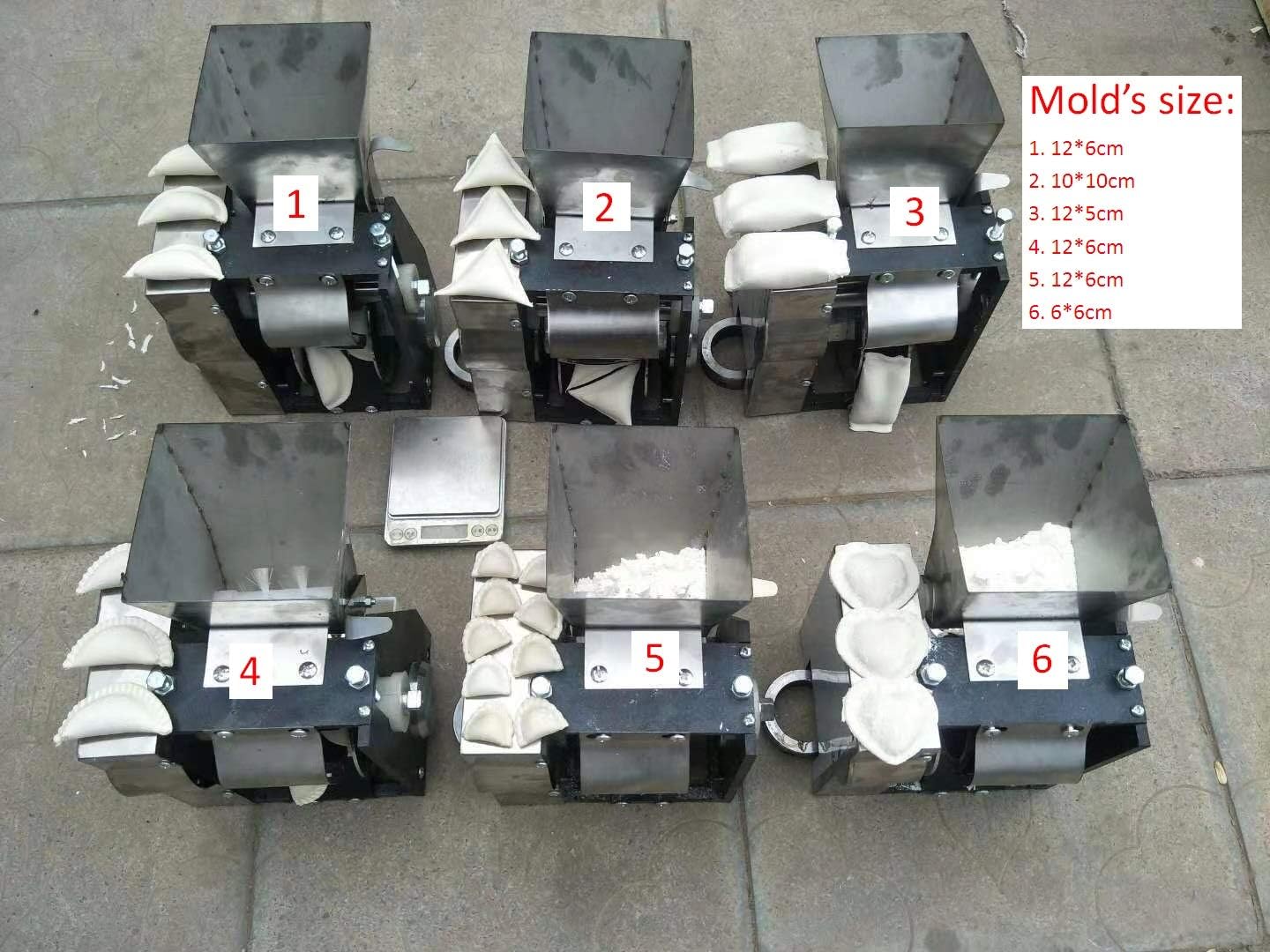 txmachine dumpling mold traingle ravioli mold samosa mold half moon mold spring roll mold for automatic dumpling maker machine (half moon mold)