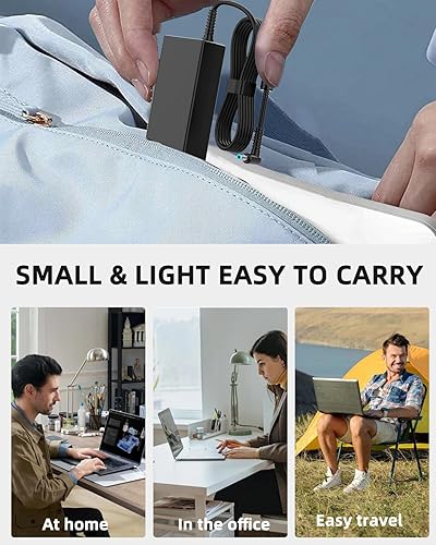 Miniatura 7 de Cargador para portátil de 65 W y 45 W compatible con HP es 13252, Pavilion Spectre Envy X360 11 13 15 Chromrbook 11 14 x360 Zbook Elitebook Stream