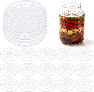 20pcs Fermenting Weights Mesh Design, White Pickle Weights, 3.11in