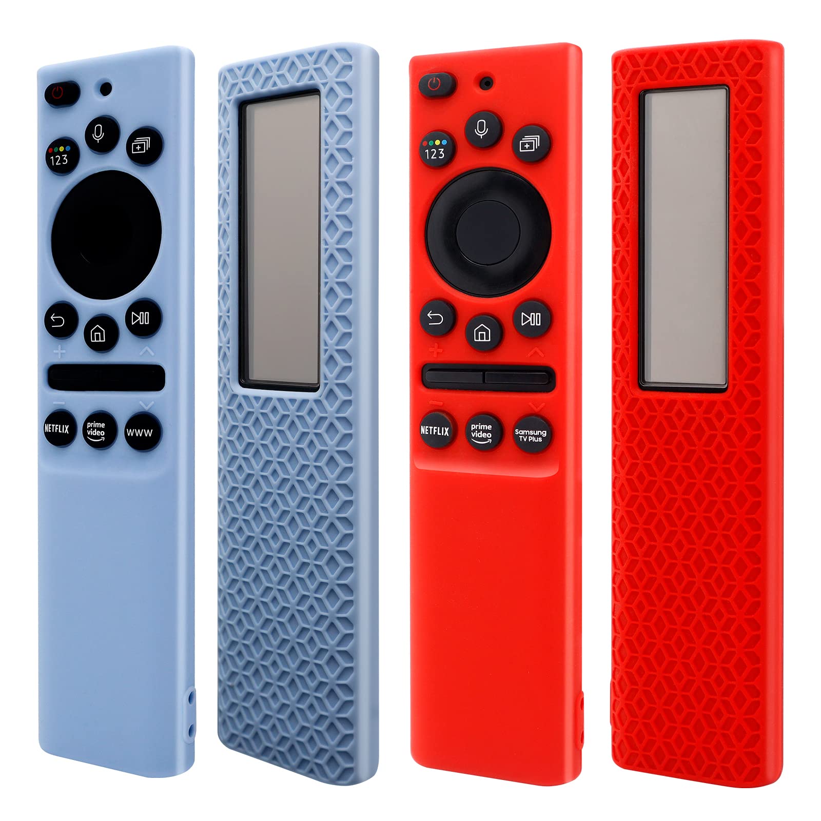 Photo 1 of [2Pack] ZEVGOV Silicone Case for Samsung Smart Solar Cell Remote Control BN59 Series Protective Kids-Friendly Shockproof Remote Control Sleeve Holder