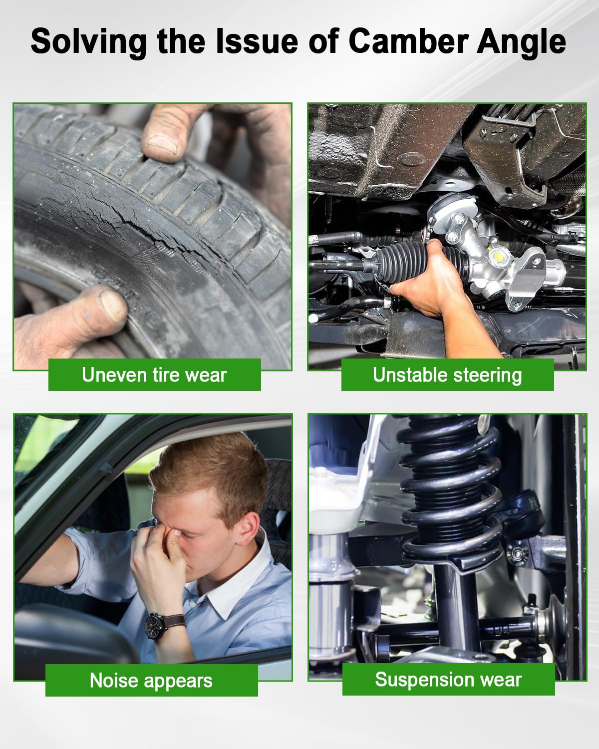 Kit De 4 Cames De Parallélisme Pour Toyota Tundra Et Sequoia - Référence 48409-34030, Métal, Remplacement Direct, Neuf, Garantie 1 An