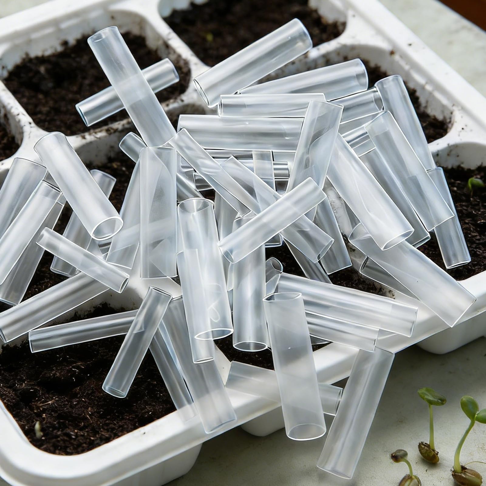 Grafting Tubes for Tree Branches | 50 Pieces Silicone Budding Tool | Protective Wrapping Sleeve | for Garden Nursery Greenhouse Orchard Plant Tree Fruit Floral Vine