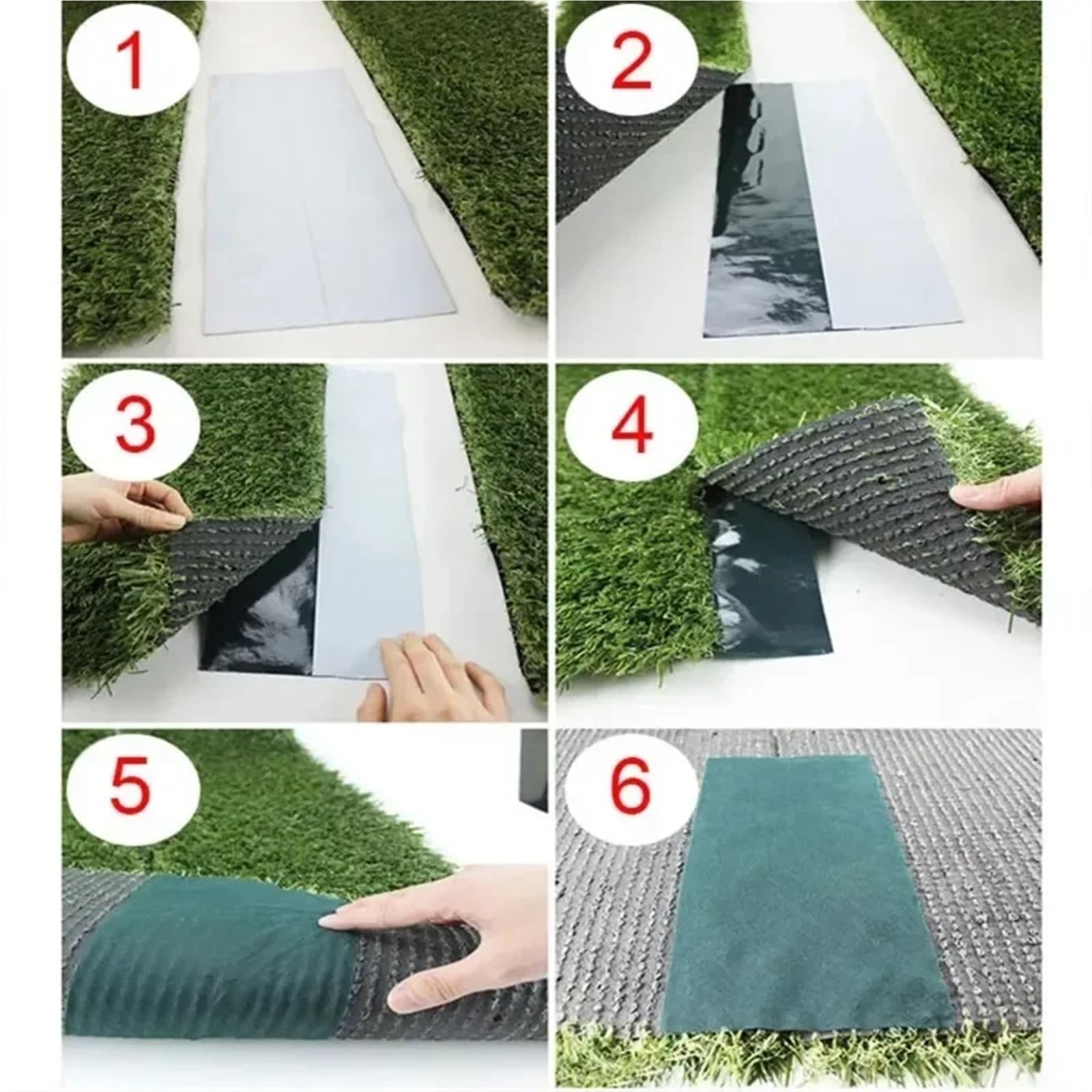 Nastro per giunti in erba sintetica Nastro di giunzione for prato sintetico artificiale for, nastro verde for da giardino senza colla(15cmx10m)