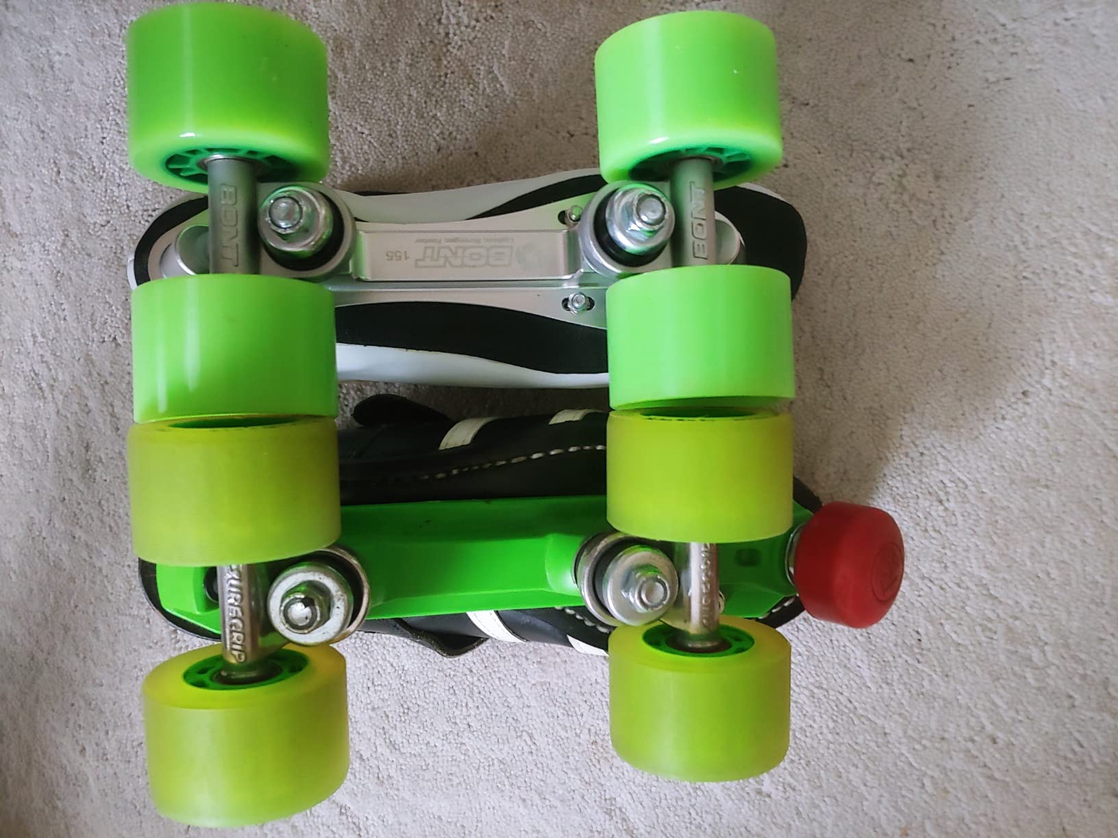 25/mo Finance Bont Skates White Racer Speed NTS Roller Skate