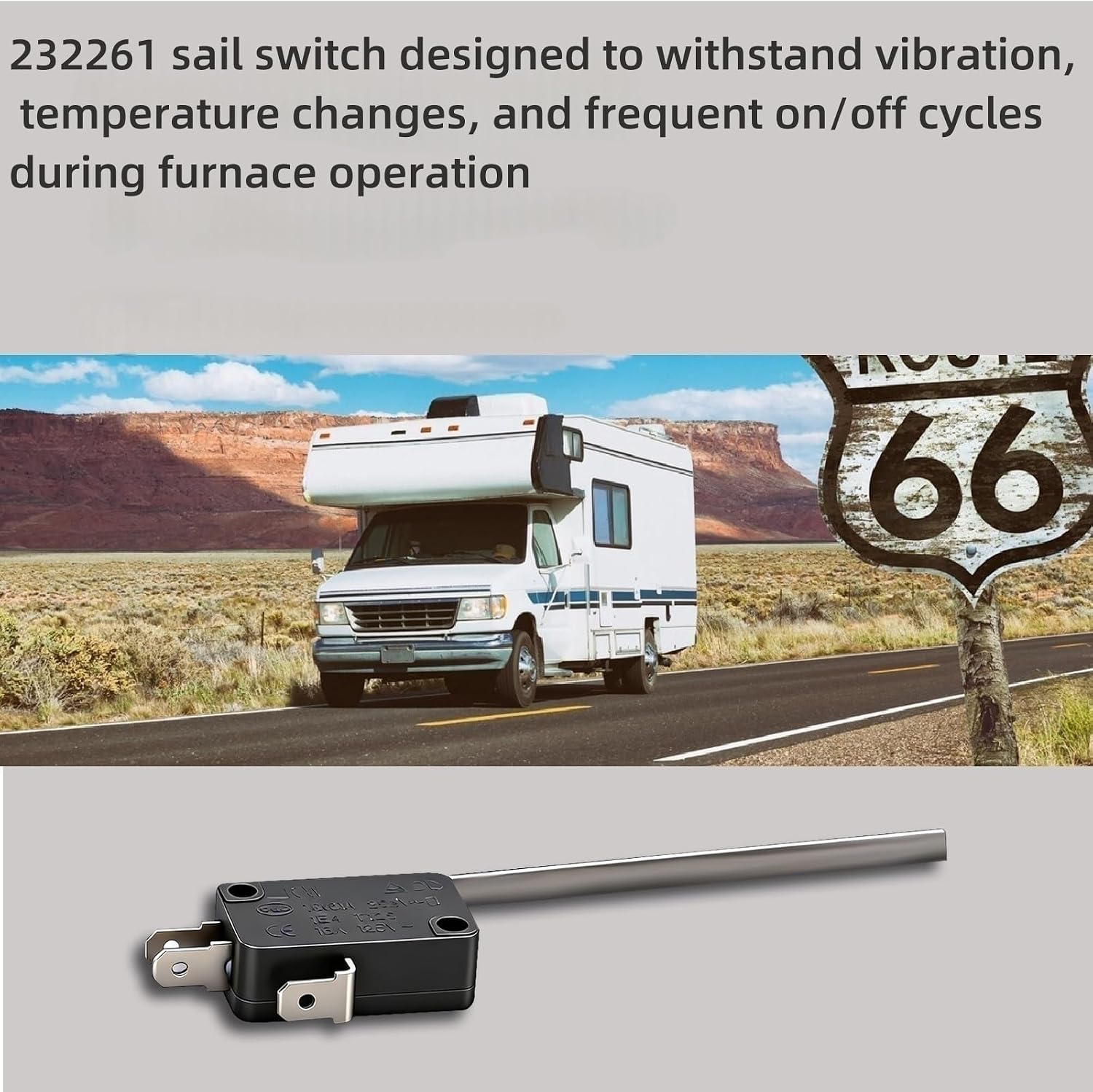232261 Sail Switch Compatible with Suburban SF Series RV Furnace | Heater Replaces 232261 233382 525003 Low Air Flow Sail Switch (4Pcs)