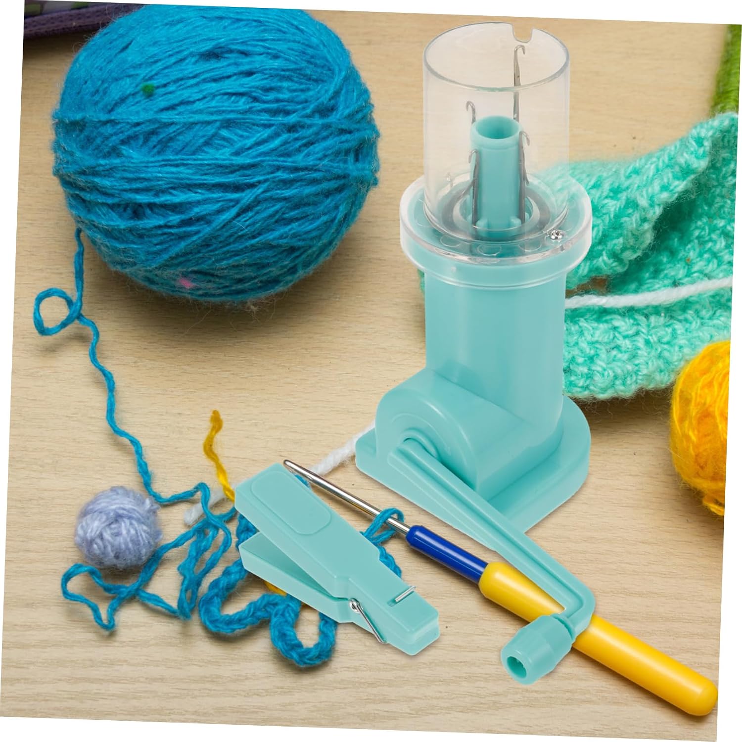 SEWACC Durable DIY Hand Operated Knitting Machine Plastic Bracelet Weave Tool for Home Crafts Easy to Use for Adults for Knitting Projects Decorative Accessories