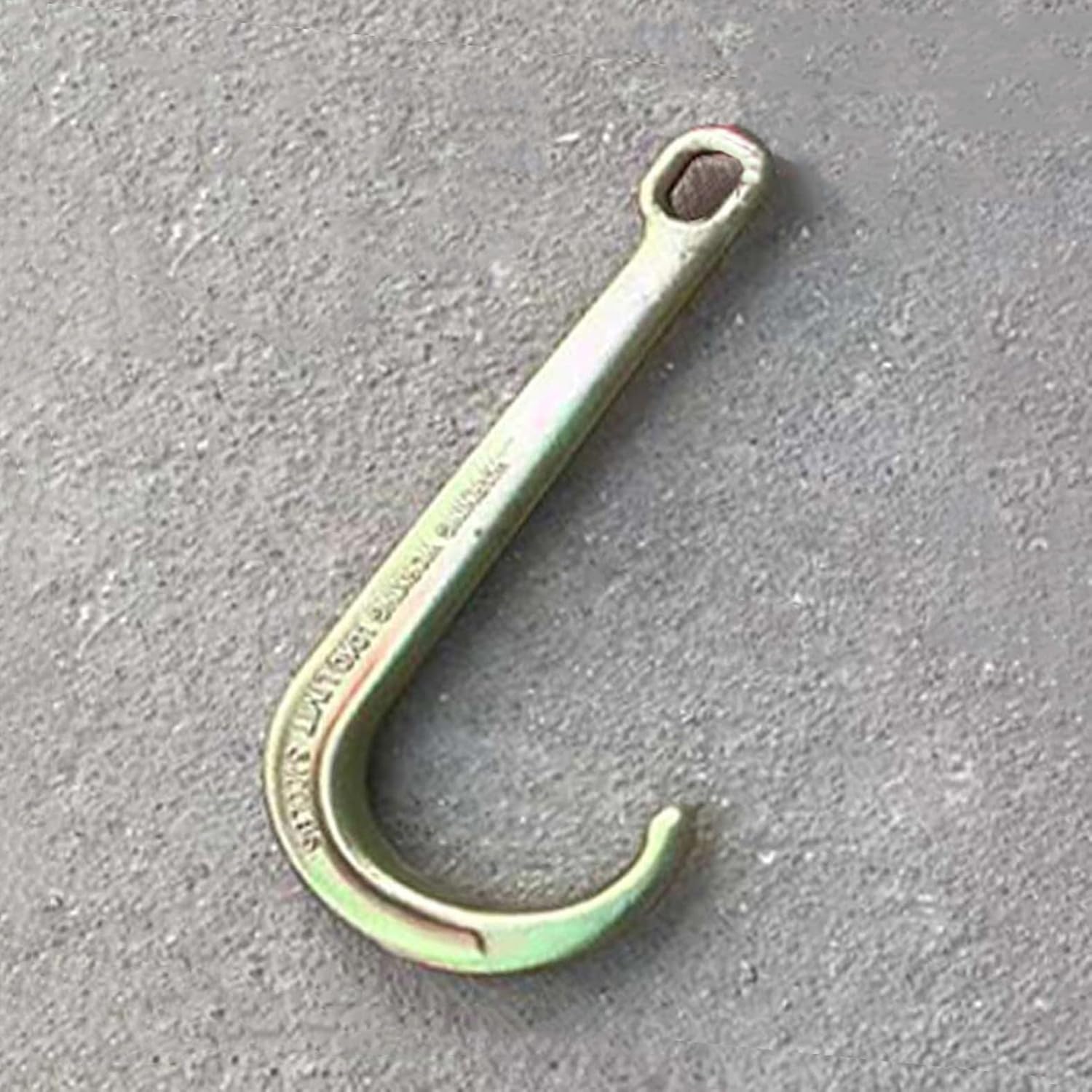 Obstacle Car Towing Rope J Hook Long Shank - Transport Tow Chain, 4T/5T Transport Tow Chain with 2 Grab Hooks, Chain Length 1m, for Car Wrecker Recovery(4T Single Hook)