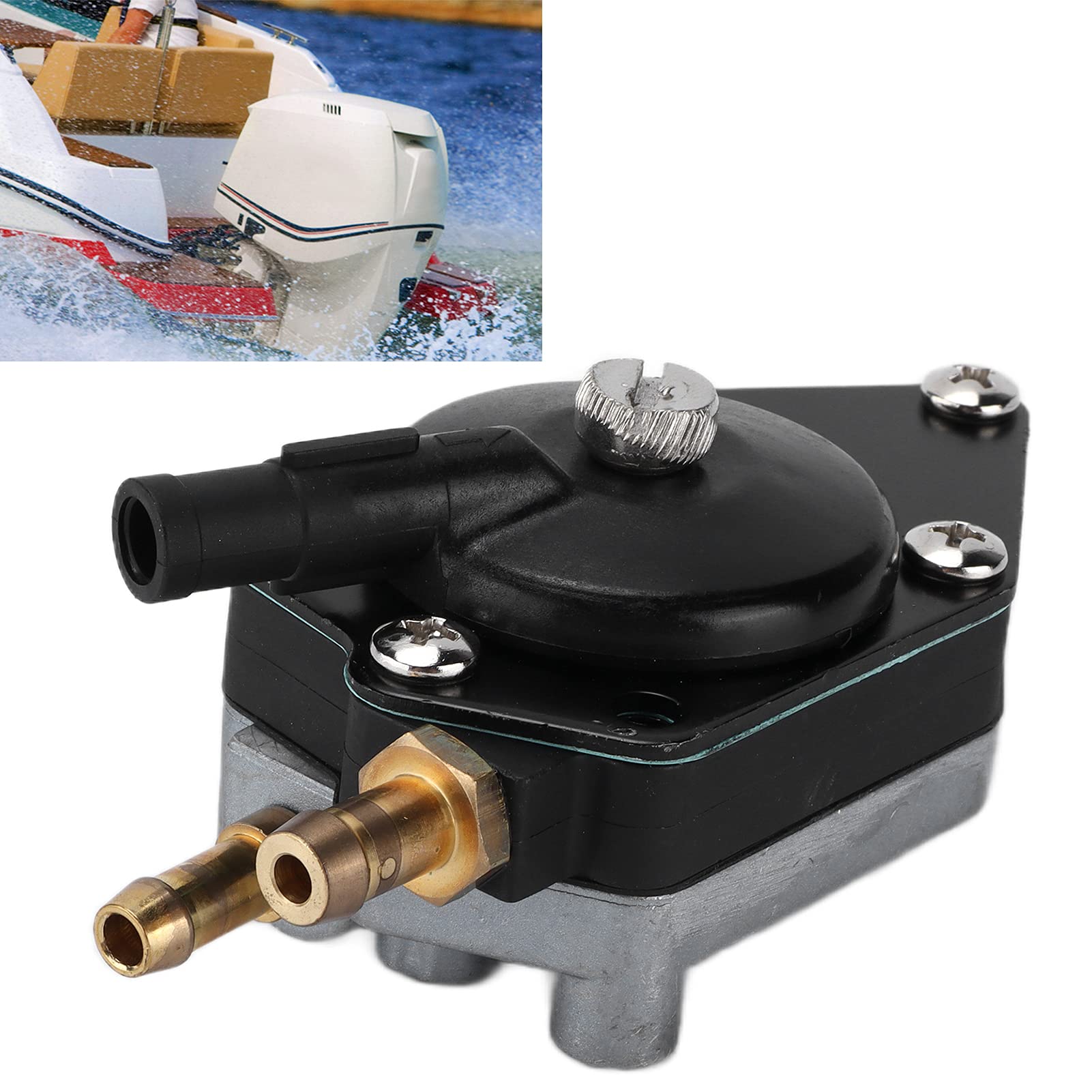 Pompe à Carburant pour Moteur Hors-bord 385784 433390 Remplacement pour Johnson Evinrude 25 35 50 65 70 75 85 88 90 100 105 115 125 135 140 Hp Mécanique Automobile F