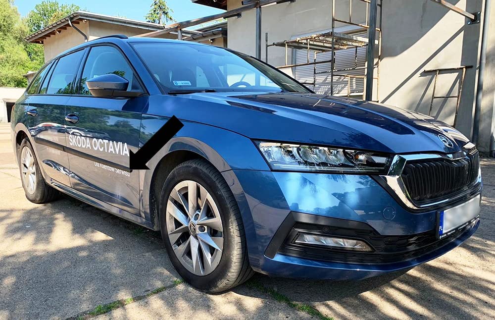 Spangenberg Seitenschutzleisten schwarz passend für Skoda Octavia IV Limousine und Kombi ab Baujahr 01.2020- F20 (3700020)