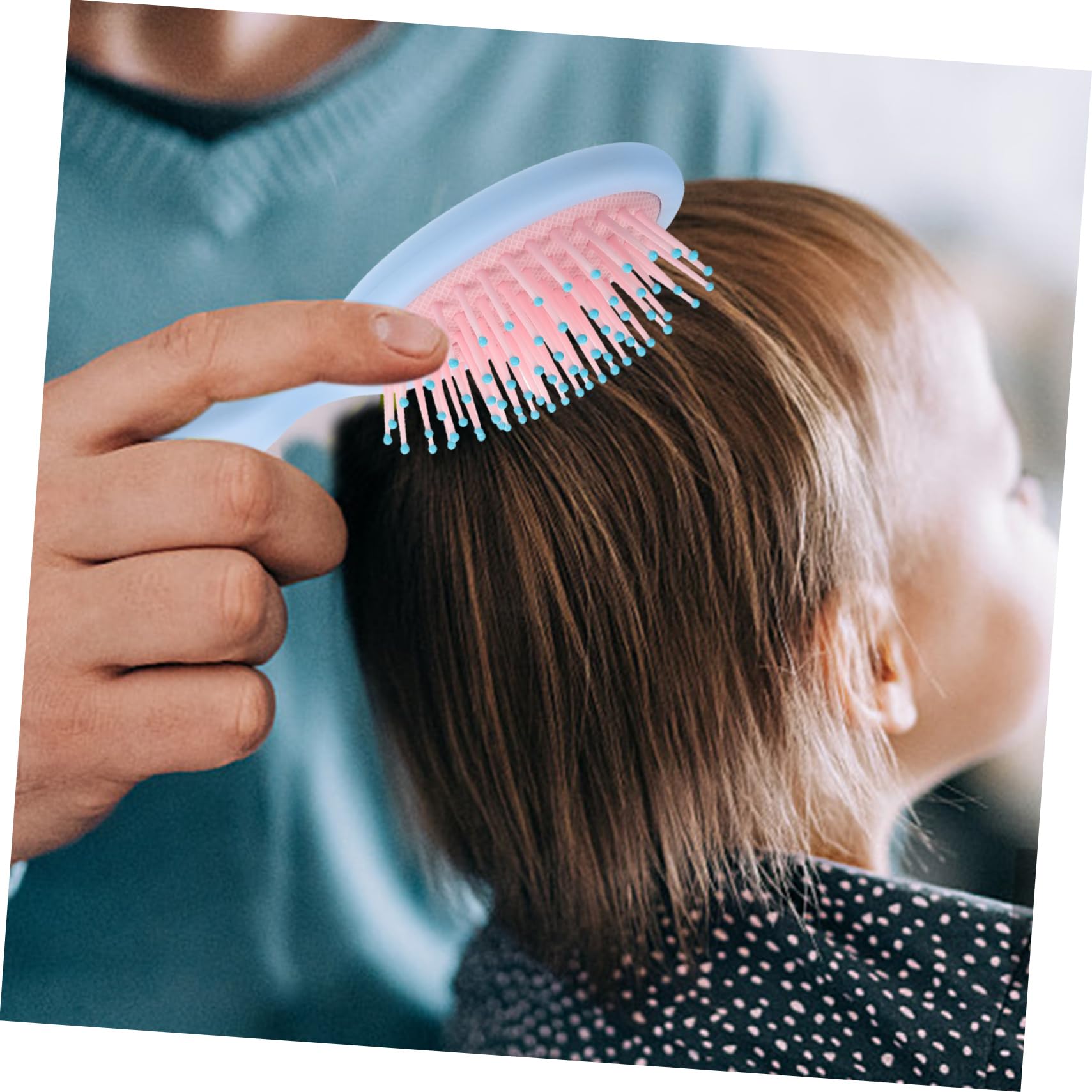 BELLIFFY Portable Cat Hair Brush for Girls Cute Small Hair Brush Detangler for All Hair Types Travel Friendly Lightweight Hairbrush for Easy Styling at Home Go - Image 2