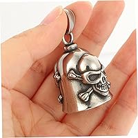 Vista 5 de BESPORTBLE Cross Bell Colgante Skull Man Accesorios de acero inoxidable