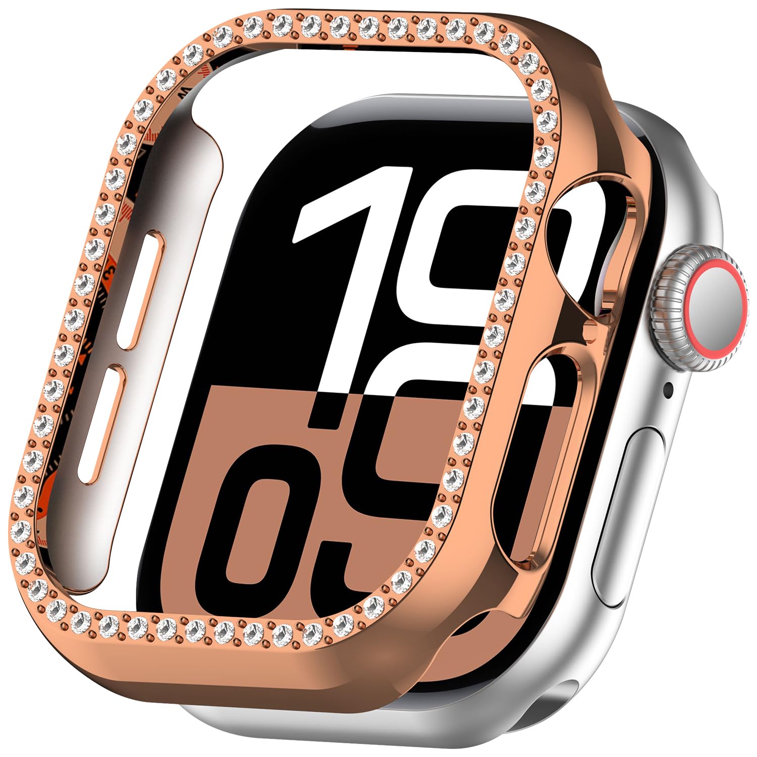 Miimall Bling Case for Apple Watch Series 11/10, Glitter iWatch Series 10 Face Cover