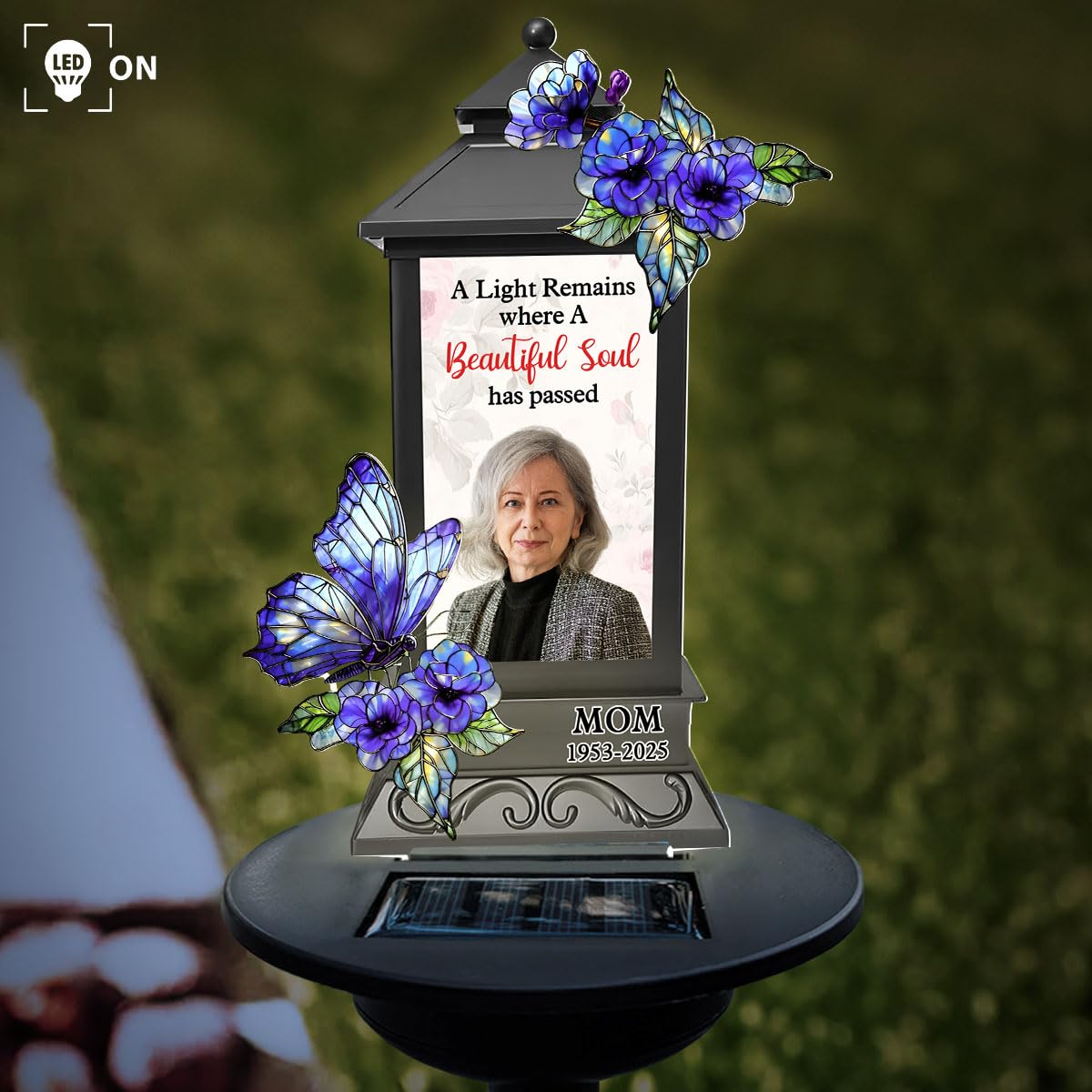 Wrappiness Personalized Memorial Solar Light - A Light Remains