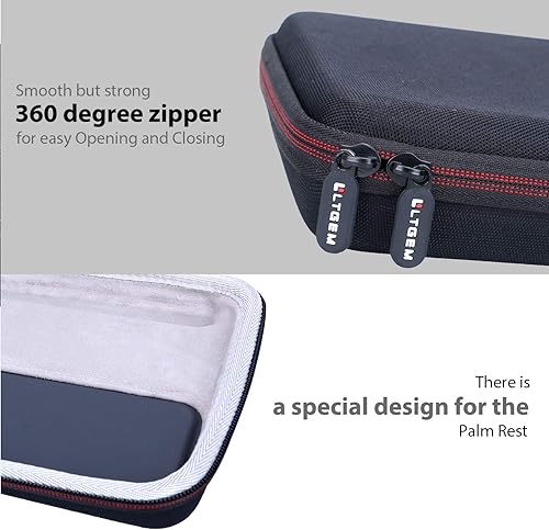 Miniatura 5 de LTGEM - Funda compatible con Logitech MX Keys S/MX Mechanical/MX Keys Teclado inalámbrico (interior: 17.1"x6"x1.1"), solo funda