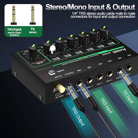 Professional Audio Mixer and 6 Channel Mixer