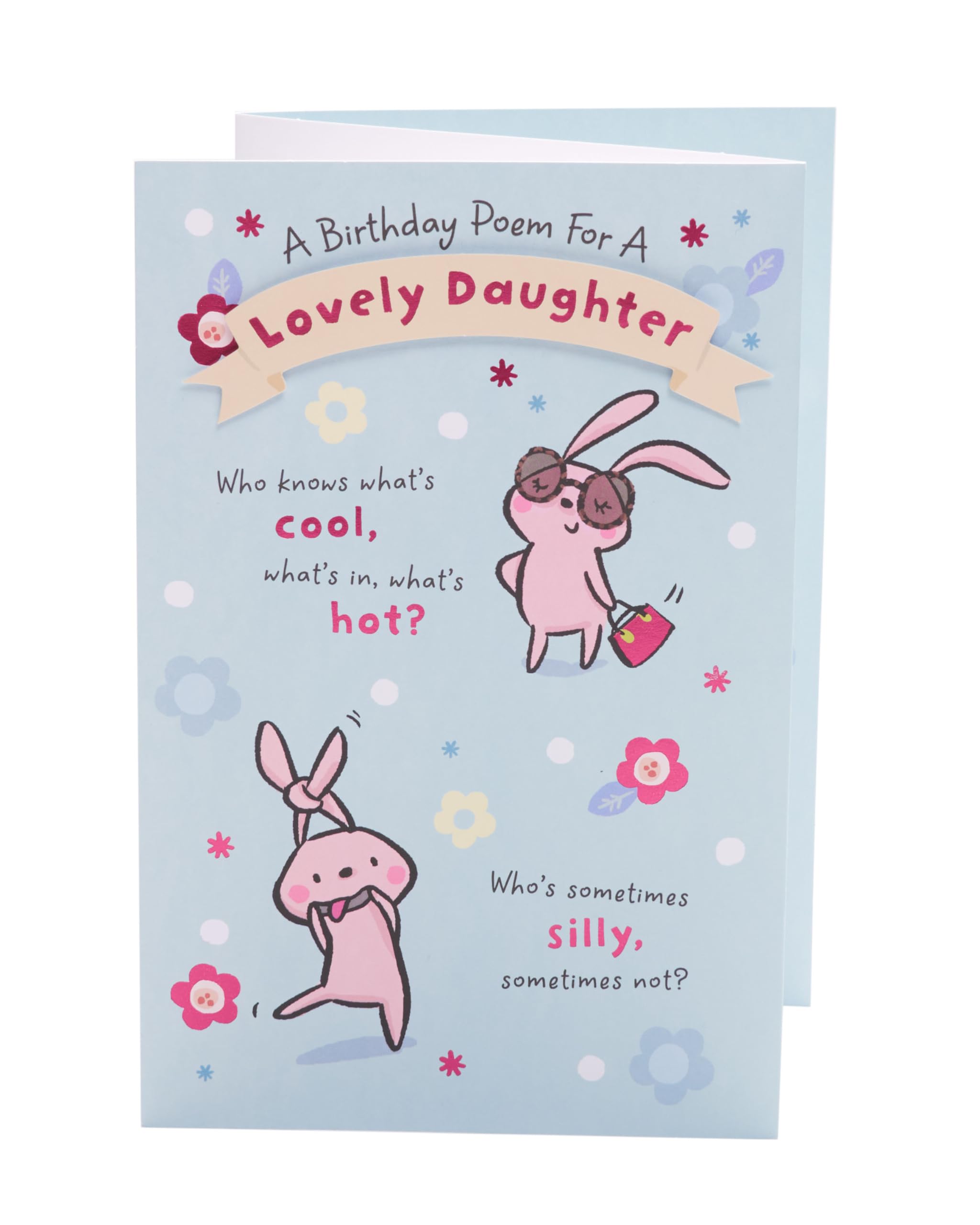 UK Greetings Birthday Card for Daughter - Pop-Up Design With Poem