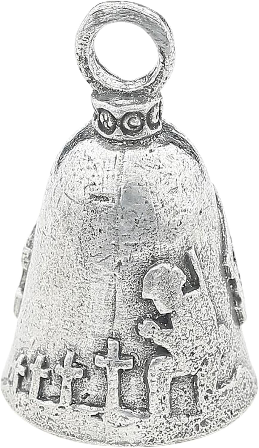 Guardian Bell Freedom Isn’t Free Good Luck Bell w/Keyring & Black Velvet Gift Bag | Motorcycle Bell | Lead-Free Pewter | Good Luck Gift to Friends & Family | Bike Bell | Made in USA - Image 2