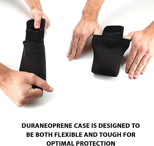 Miniatura 6 de USA GEAR Funda para herramientas de medición láser, funda de viaje con cinta métrica digital con trabilla para cinturón, mosquetón, neopreno suave,