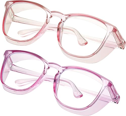 Miniatura 41 de Safety glasses Goggles Nurses Protective Eyewear - Anti Fog Square Frame Stylish Clear Glasses for Women Men