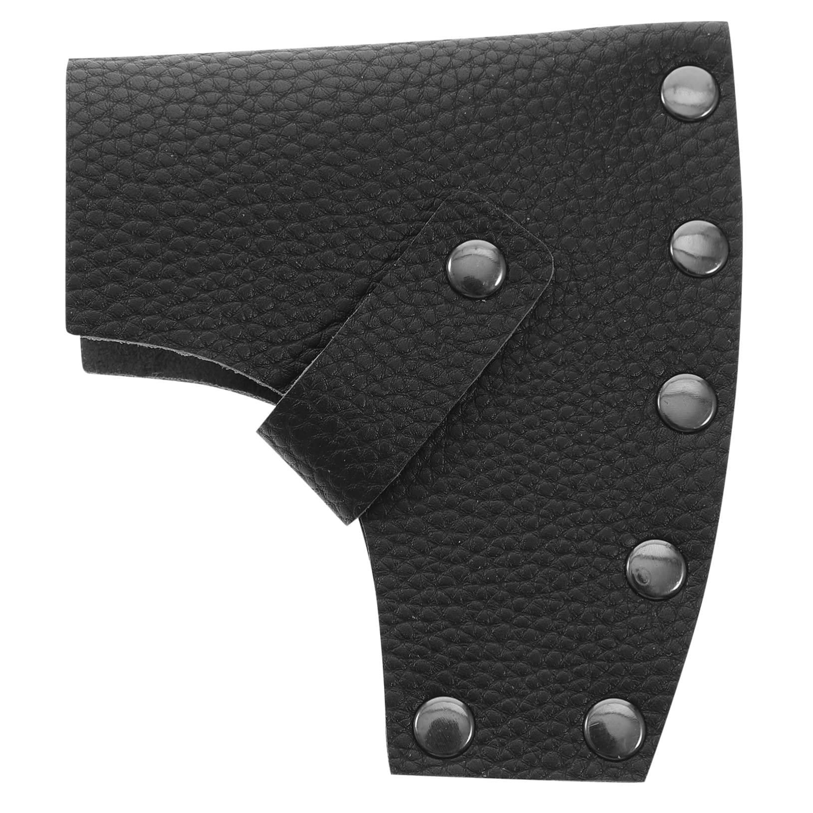 DOITOOL Replacement for Old Hatchets Black Leather Head Guard Camping Axe Protector Snaps for Easy Use
