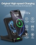 Support de chargeur sans fil Android pour Samsung Galaxy S26 S25 Ultra S24 15W | Sam Sung Wire moins Charger le support de téléphone pour iPhone 17 Pro Max 17Pro 16e 15, Google Pixel 10 Pro Bloc de la station de recharge rapide