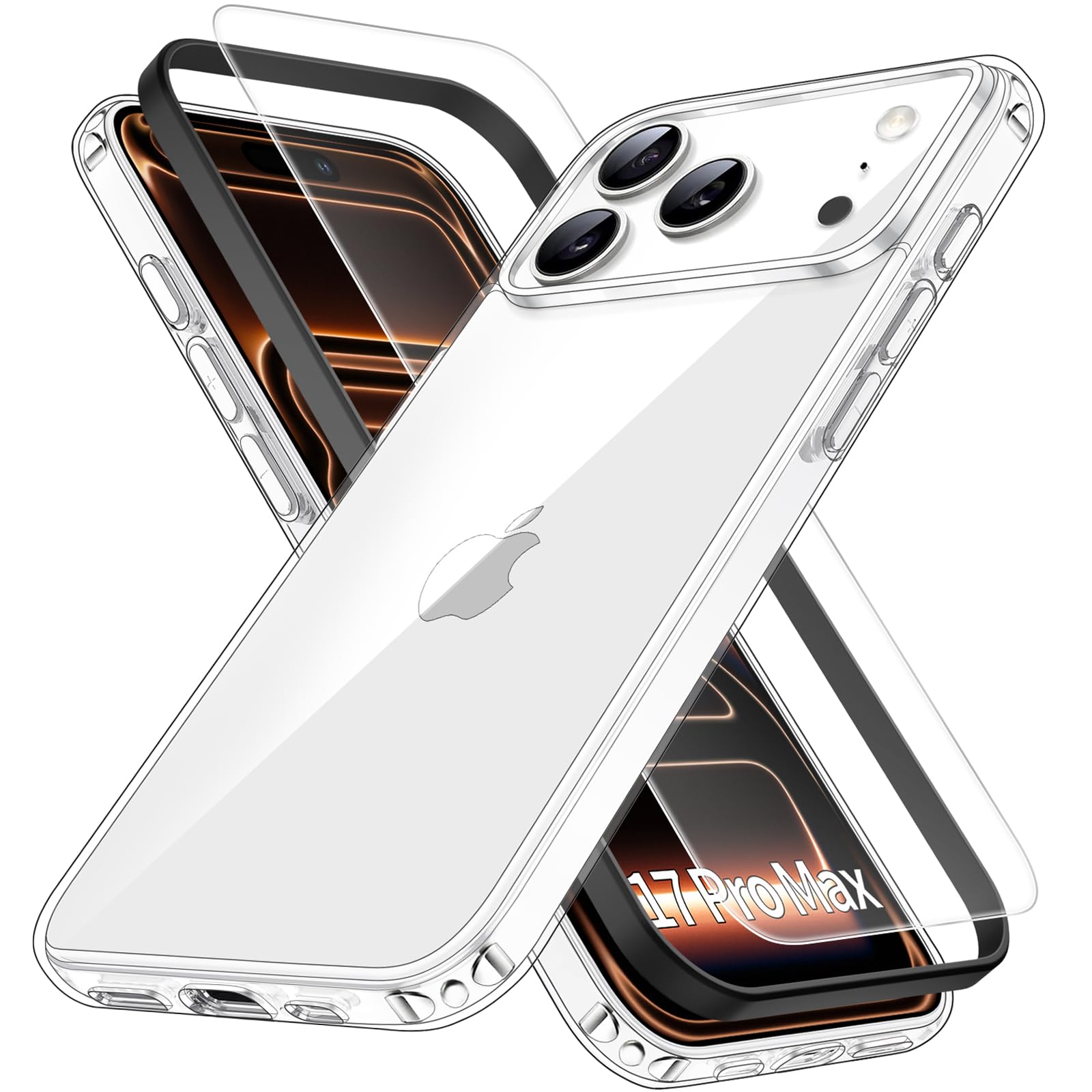 Amazon.co.jp: Eakanern 対応 iPhone17 Pro Max ケース クリア