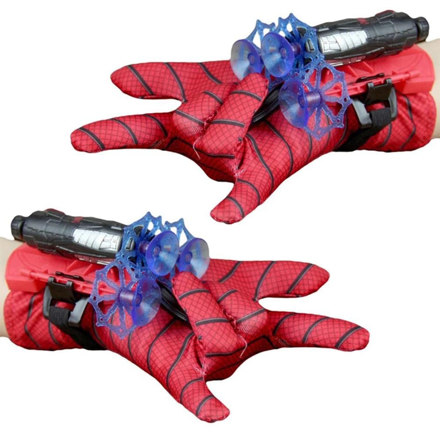 Set Guanti Lancia Ragnatele Con Maschera - Gioco Spiderman Per Bambini, Dardi A Ventosa - Foto 5