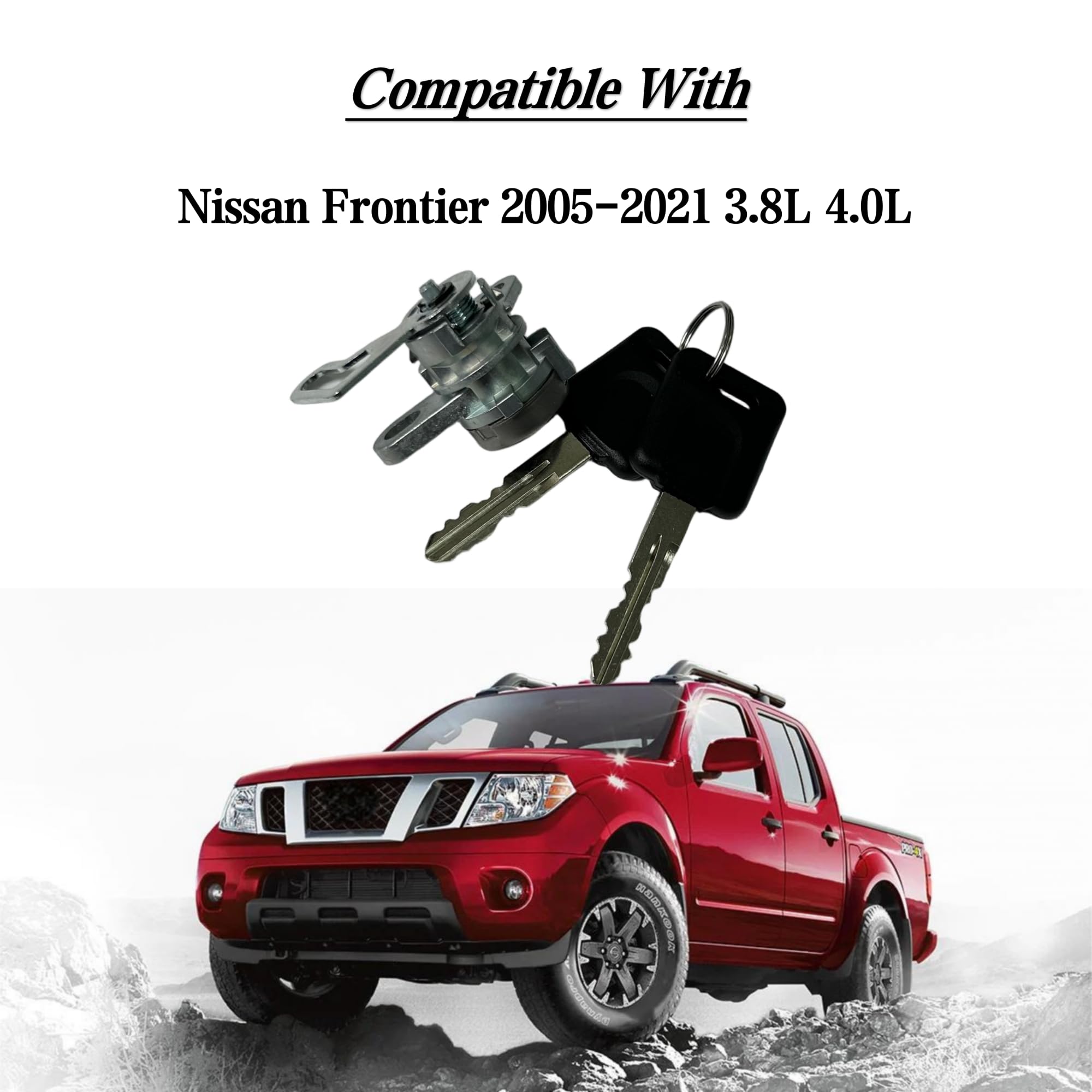 Rear Trunk Lock Replacement For Frontier 2005-2021 & Keys K3477-EA800 ...