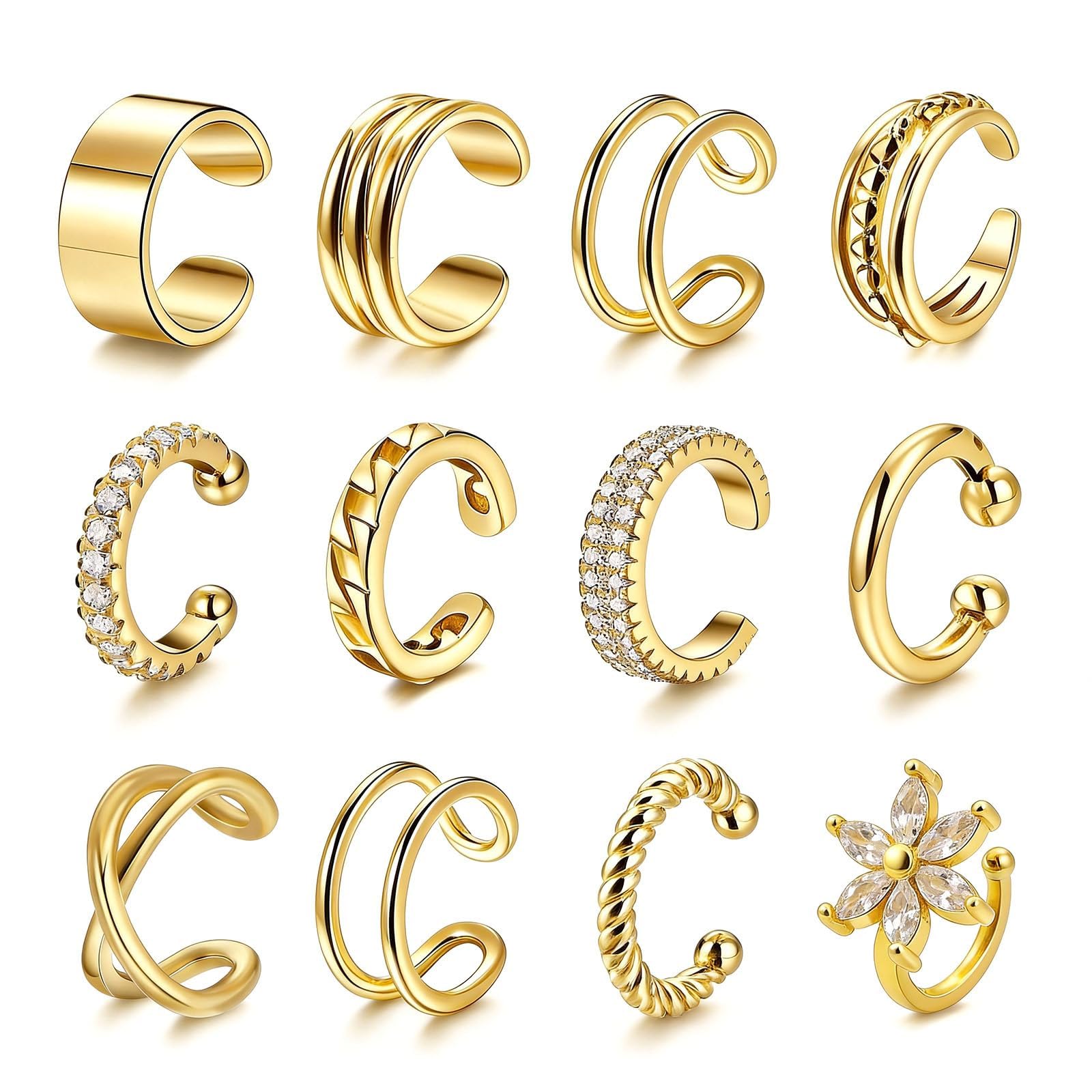 Ear Cuffs Non Piercing Chunky Ear Cuff Earrings for Women