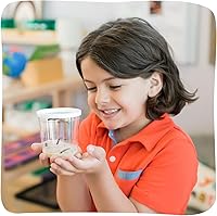 Vista 3 de Insect Lore Taza de Orugas Básica – 5 Orugas Vivas de Dama Pintada con Comida – Kit de Recarga para Hábitat de Jardín de Mariposas – Actividad