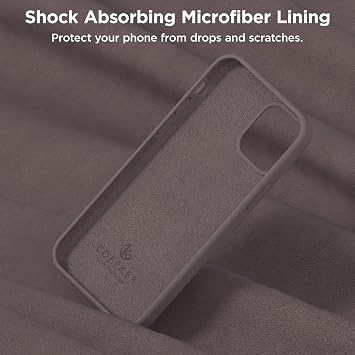 iPhone 12 Pro Max用ケース、カメラプロテクター2枚+スクリーンプロテクター2枚、フルボディシリコン耐衝撃保護カバー、 マイクロファイバー裏地付きスマホケース iPhone 12 Pro Max 6.7インチ用、コーヒーブラウン