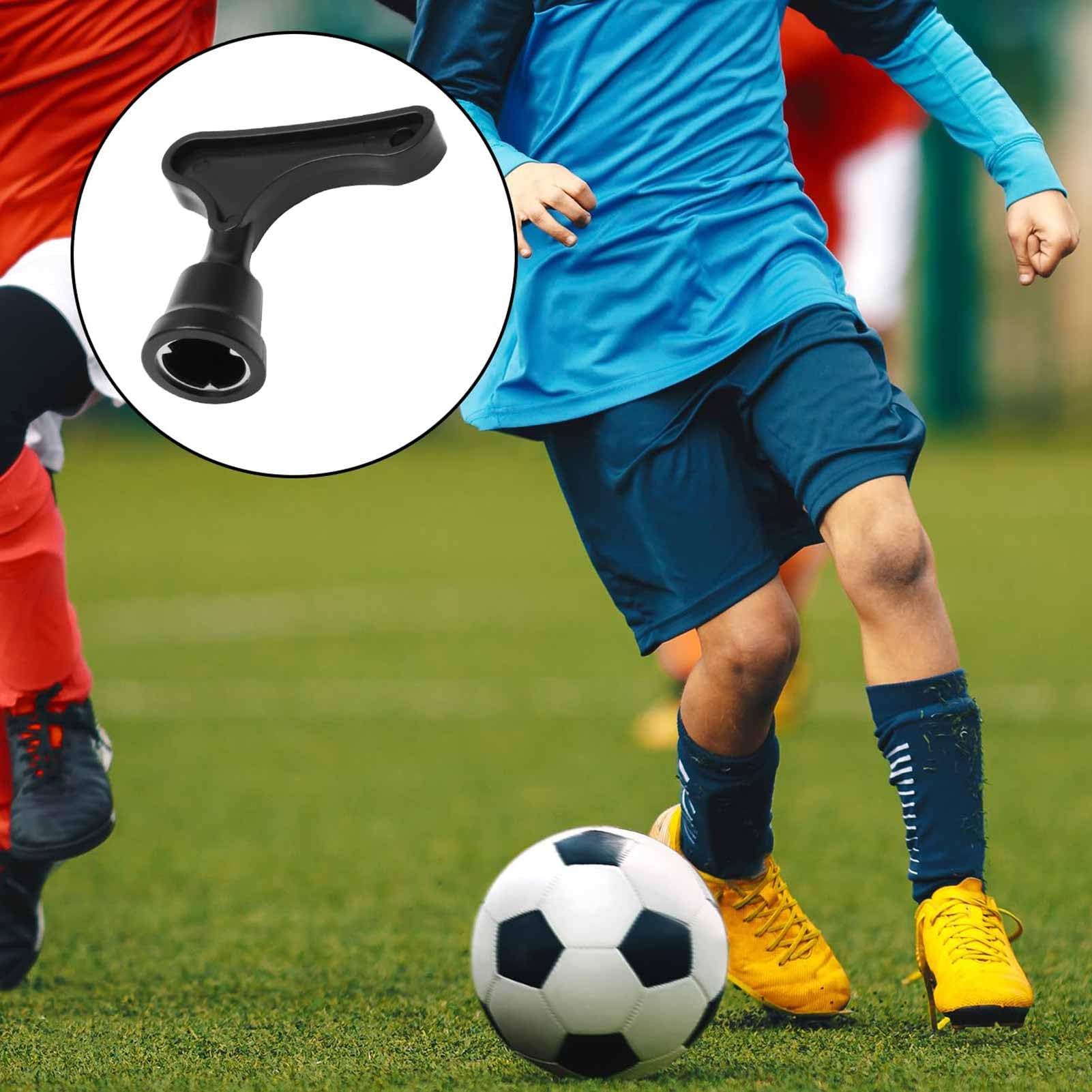 Llave universal de rugby – Reemplaza y ajusta los tacos de bota de fútbol, picos de golf, zapatos de fútbol con herramienta de llave de perno de rugby, color negro