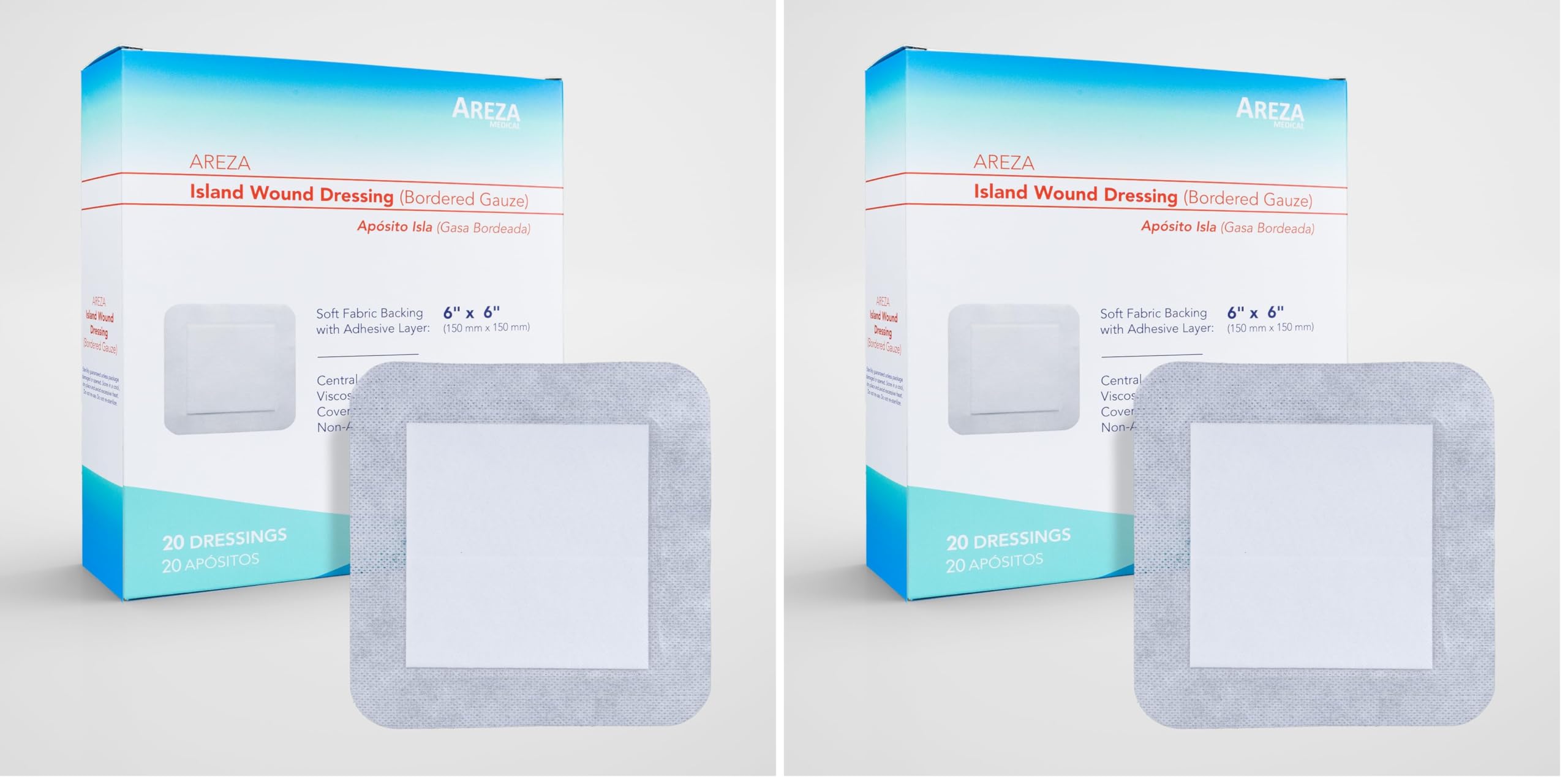 Areza Medical Gauze Dressing - Sterile & Latex-Free -12 Areza Medical Gauze Dressing - Sterile & Latex-Free -12