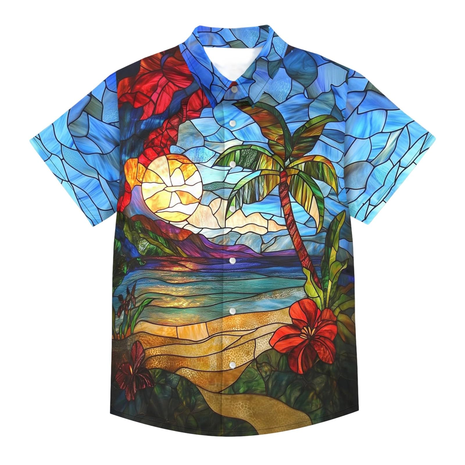 Polo gris funky imprimé fleurs pour homme style décontracté chic