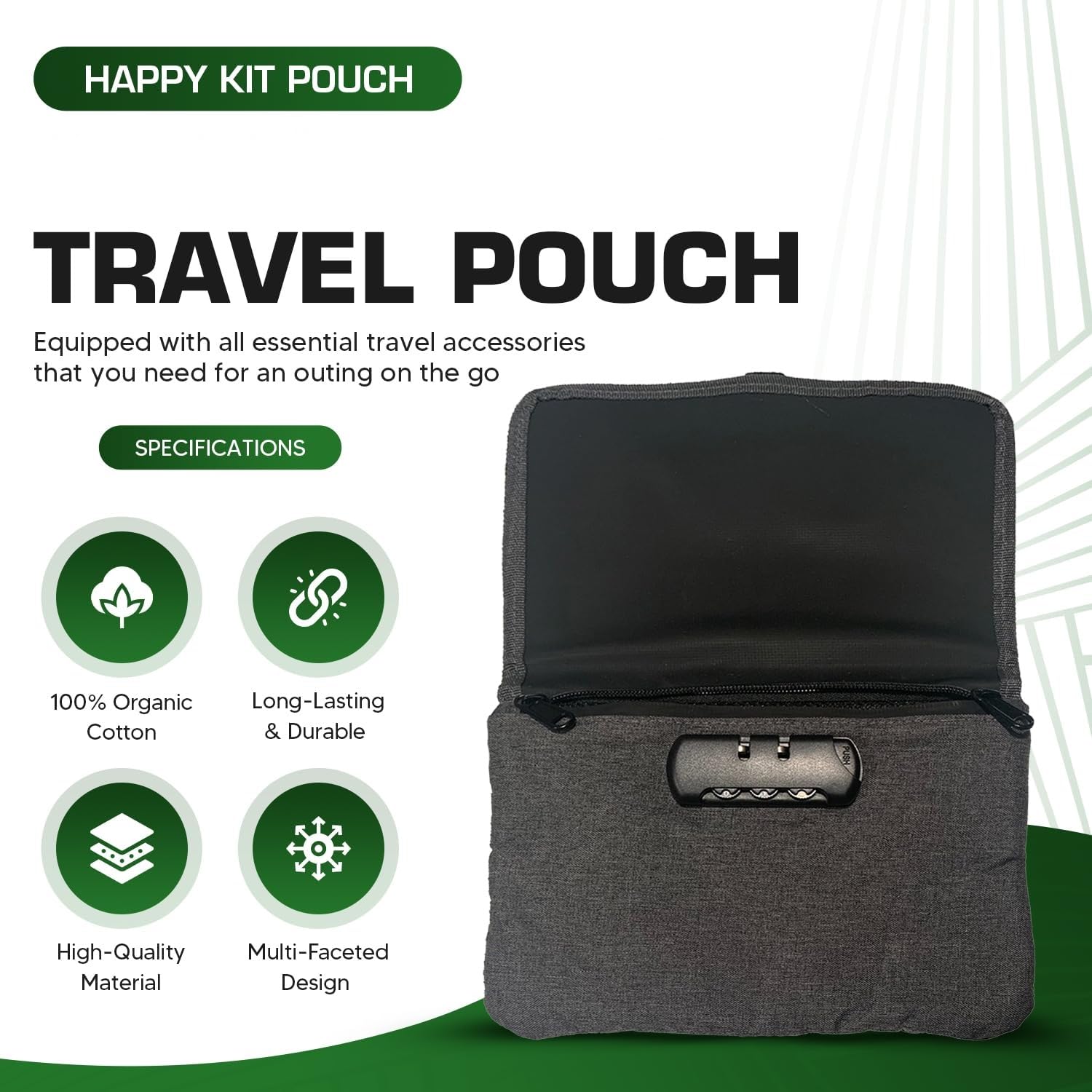 Amazon.com: Happy Kit - Pouch with Lock and Accessories
