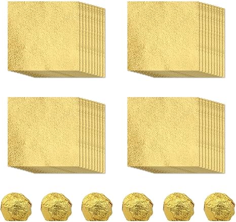 Amazon.com: 200pcs Foil Candy Wrappers, 4x4 inches DIY Square Package ...