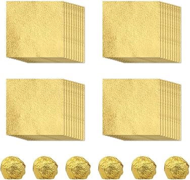 200pcs Foil Candy Wrappers, 4x4 inches DIY Square Package Wrapping Papers for Chocolate Candy Packaging