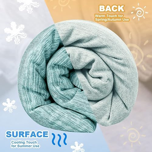 Miniatura 9 de LUXEAR Manta refrescante que te mantiene fresca en el verano caluroso, manta de tamaño individual o bebé de 51 x 67 pulgadas para adultos, niños,