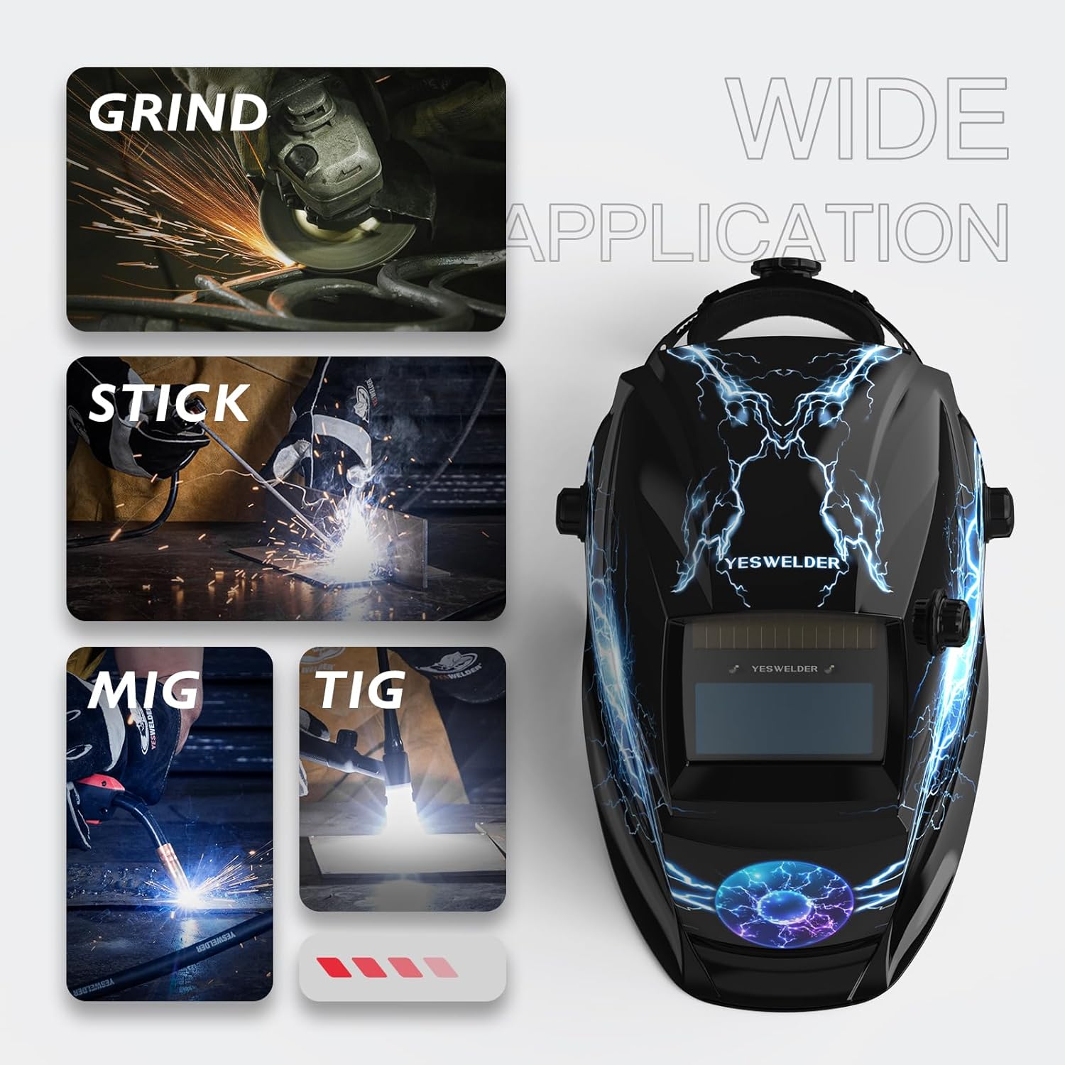 Delay control on welding helmet lens