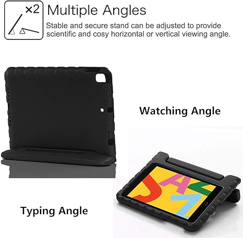 Miniatura 4 de UUcovers Funda infantil para Apple iPad de 10.2 pulgadas 202120202019, iPad de 987 generación con mango convertible, soporte plegable, ligera,