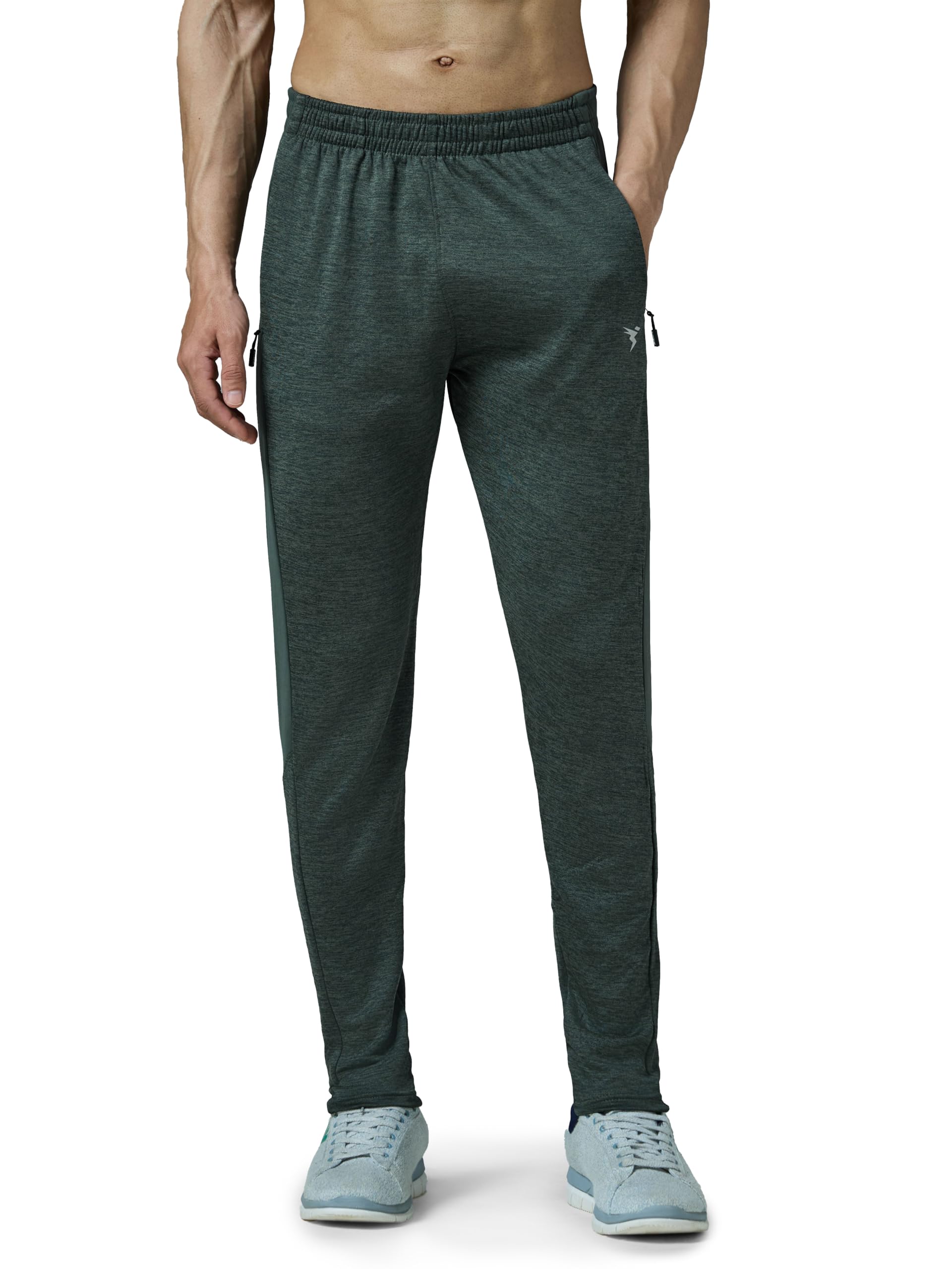 Men's Plus Size Self-Design Slim Fit Track Pant for Running, Workout & Sports-image-1