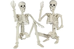 2-Pack Halloween Posable Skeletons